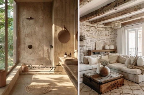 Phong cách thiết kế wabisabi, japandi, rustic là gì, làm sao phân biệt