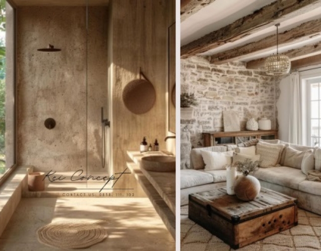 Phân Biệt Sự Khác Nhau Giữa Các Phong Cách Thiết Kế Thô Mộc Wabisabi - Japandi - Rustic