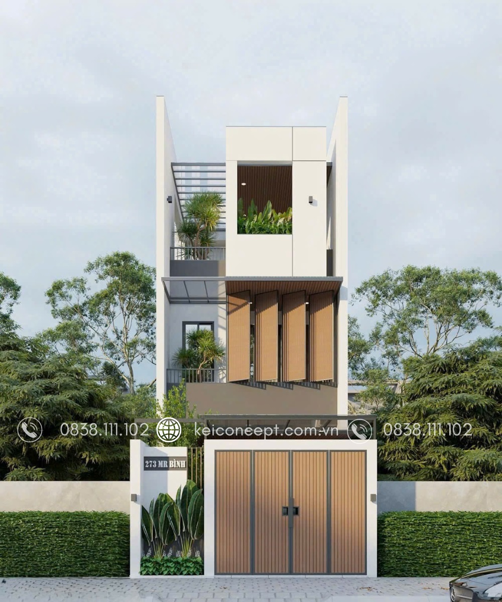 Mẫu nhà ống 3 tầng hiện đại đẹp nhất