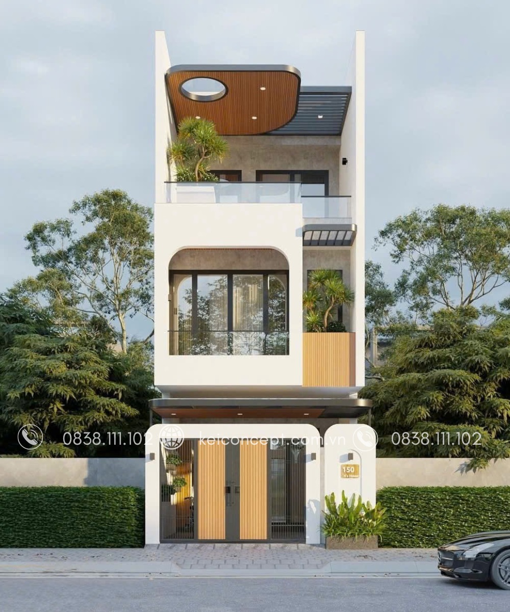 Mẫu nhà phố hiện đại 3 tầng đẹp nhất năm nay