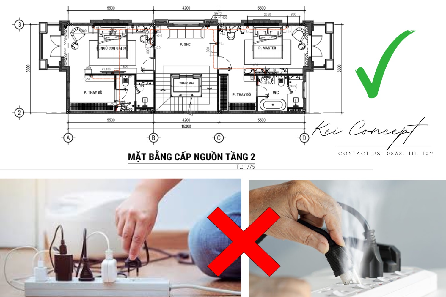Sai lầm khi bố trí nguồn điện trong thiết kế nội thất