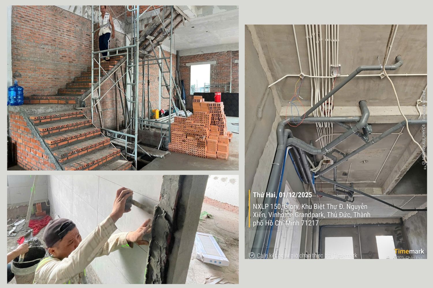 Thiết kế thi công biệt thự giao thô Vinhomes Grand Park