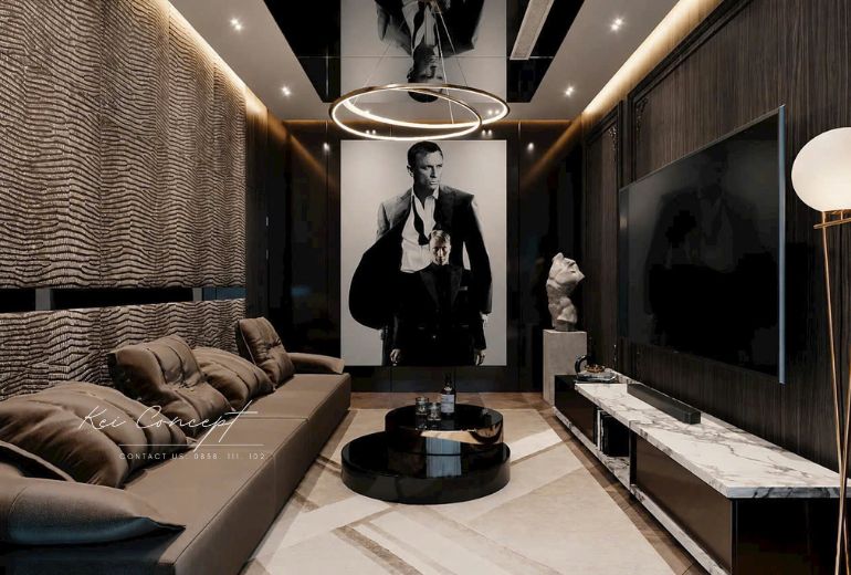 Thiết kế phòng sinh hoạt chung đẹp trong biệt thự Mo’s Villa